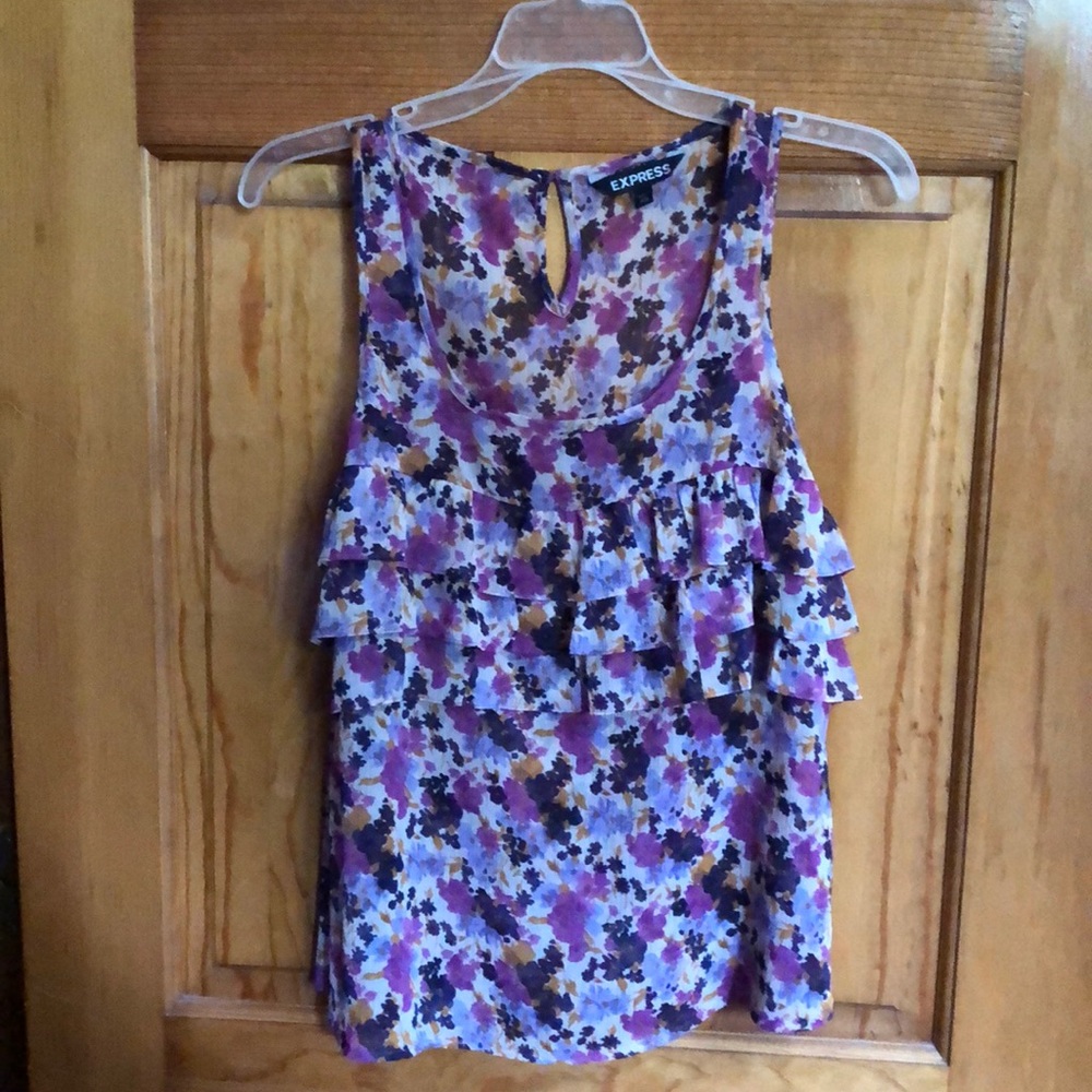 Purple floral top